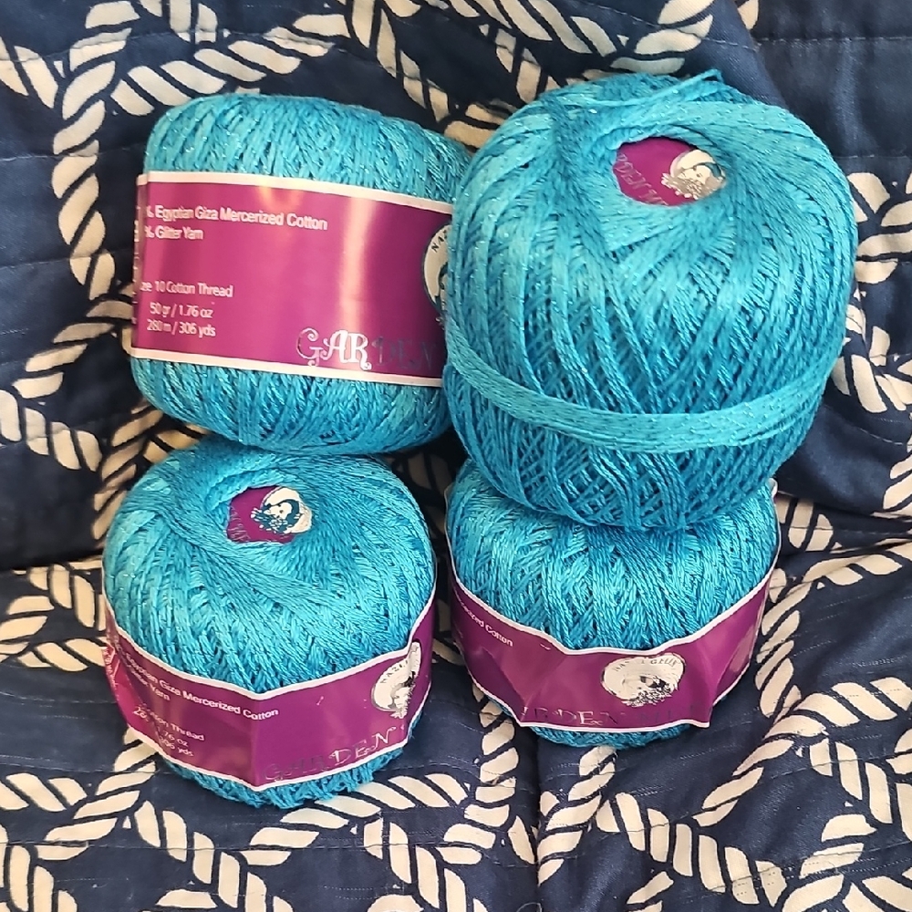 Blue Egyptian Cotton Yarn